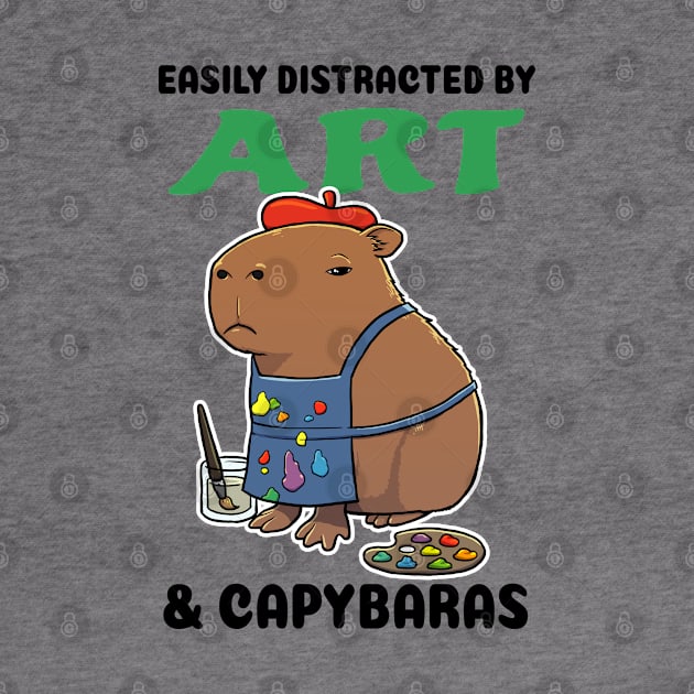 Easily Distracted by Art and Capybaras by capydays